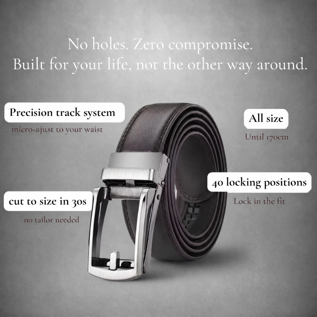 Big and Tall Ratchet Belt - Always Your Fit.